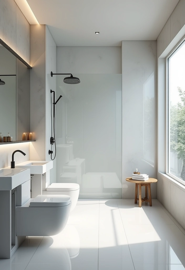 29 Wet Wall Bathroom Ideas That Add Texture - 25. Acrylic Wall Panels