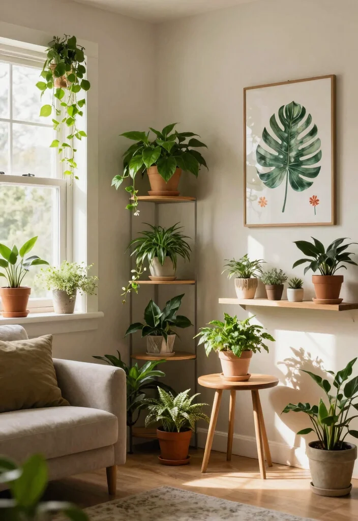 15 Baby Living Room Set Up Ideas: Safe, Stylish, and Practical - 4. Nature-Inspired Decor 1