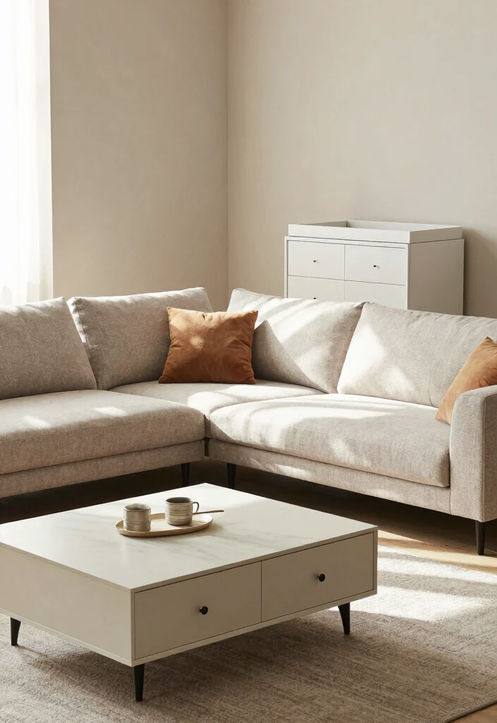 15 Baby Living Room Set Up Ideas: Safe, Stylish, and Practical - 7. Multi-Functional Furniture 1