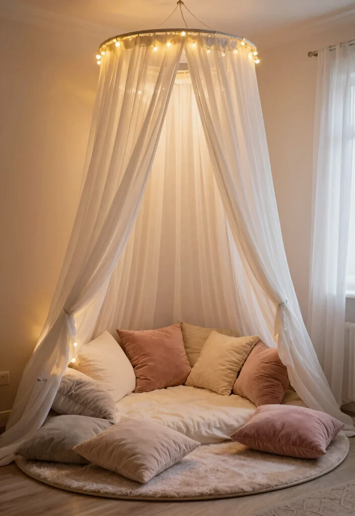 15 Bedroom Nook Ideas for Cozy Private Corners - 4. Cozy Canopy Retreat 1