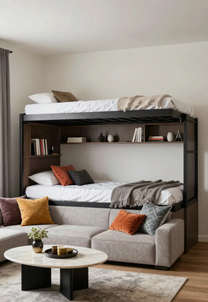 15 Bedroom Nook Ideas for Cozy Private Corners - 9. Functional Murphy Bed Nook 1
