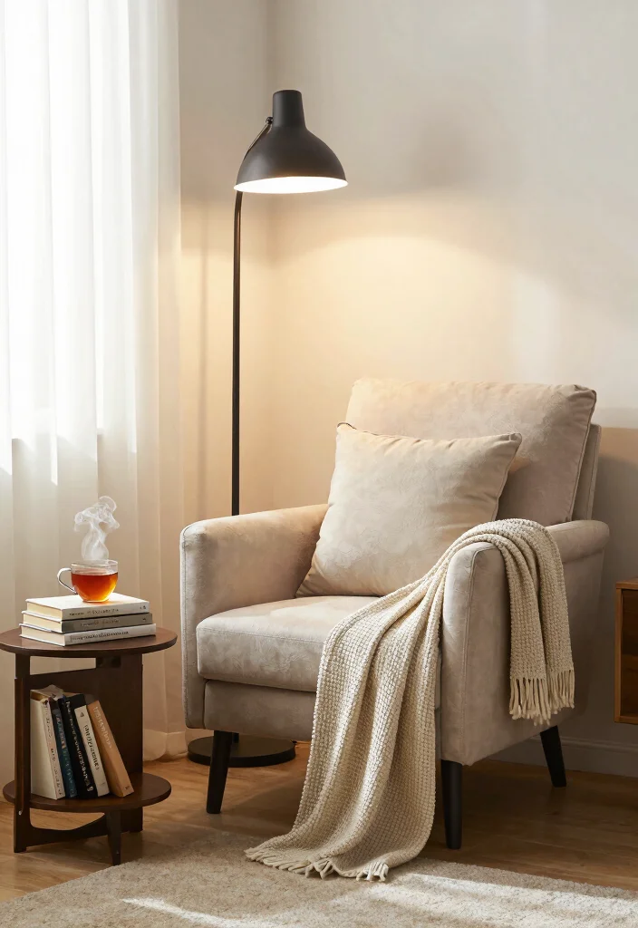 15 CB2 Living Room Ideas Modern Sleek and Trendy - 10. Cozy Reading Nook 1