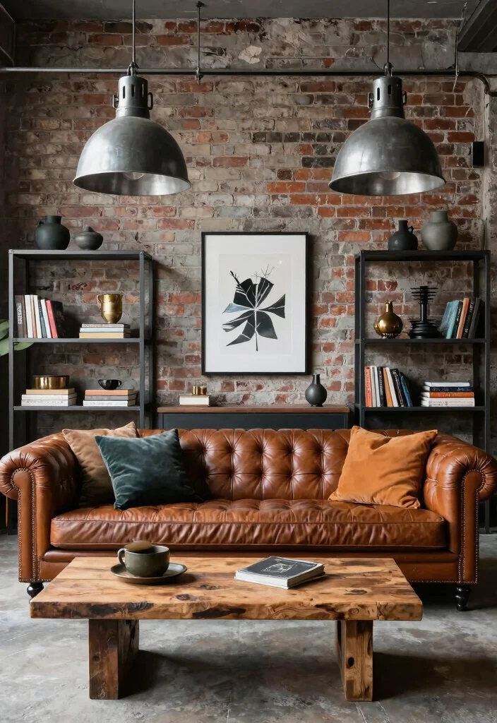 15 CB2 Living Room Ideas Modern Sleek and Trendy - 12. Industrial Style Elements 1