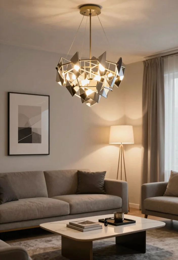 15 CB2 Living Room Ideas Modern Sleek and Trendy - 3. Statement Lighting Fixtures 1