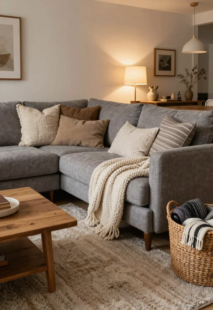 15 CB2 Living Room Ideas Modern Sleek and Trendy - 5. Layering Textures 1