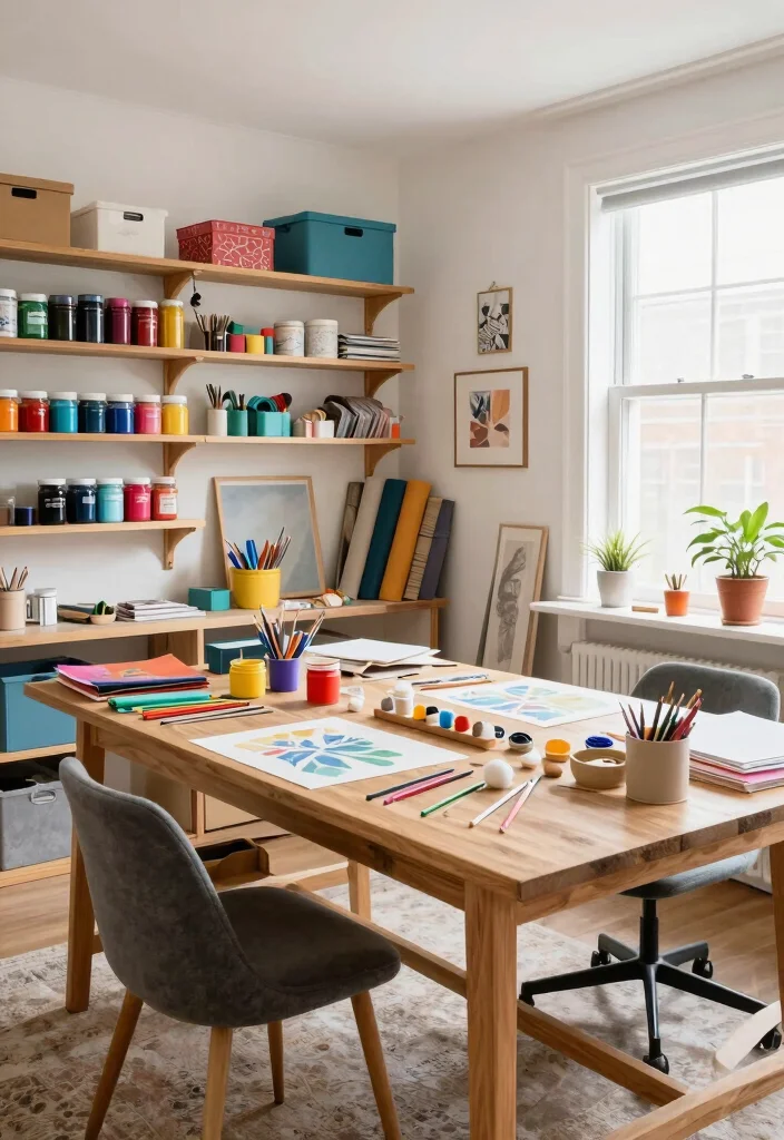 15 Extra Bedroom Ideas: Creative Ways to Maximize Small Spaces - 1. Craft Room Haven 1