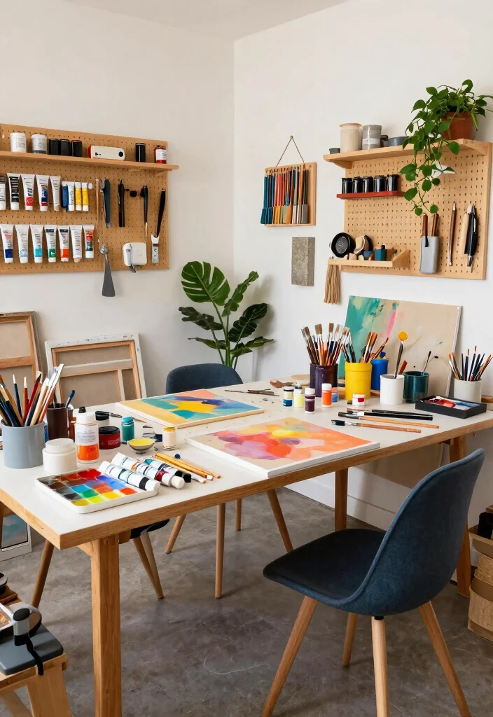 15 Extra Bedroom Ideas: Creative Ways to Maximize Small Spaces - 7. Art Studio Escape 1