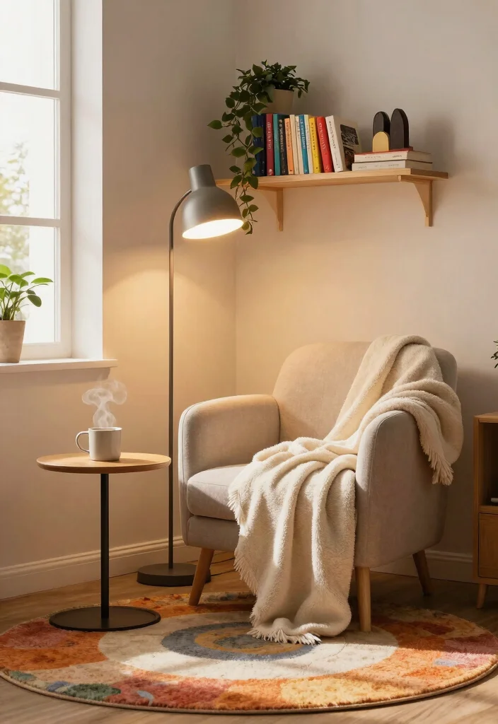 15 Extra Living Room Ideas for Flexible Bonus Spaces - 1. Cozy Reading Nook 1