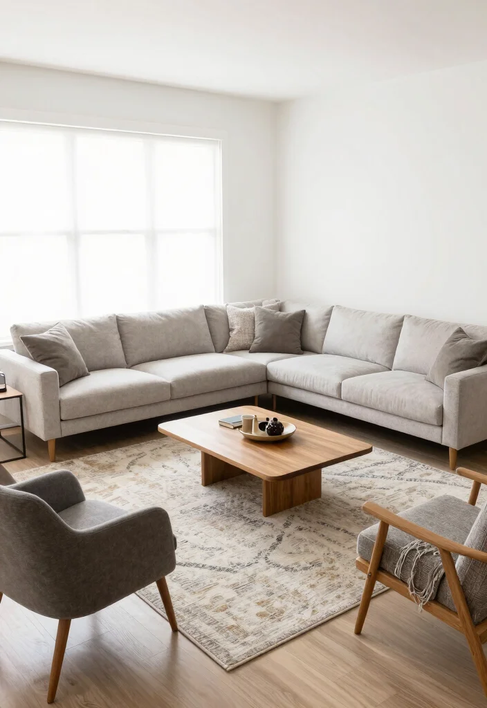 15 Extra Living Room Ideas for Flexible Bonus Spaces - 10. Flexible Furniture Arrangements 1