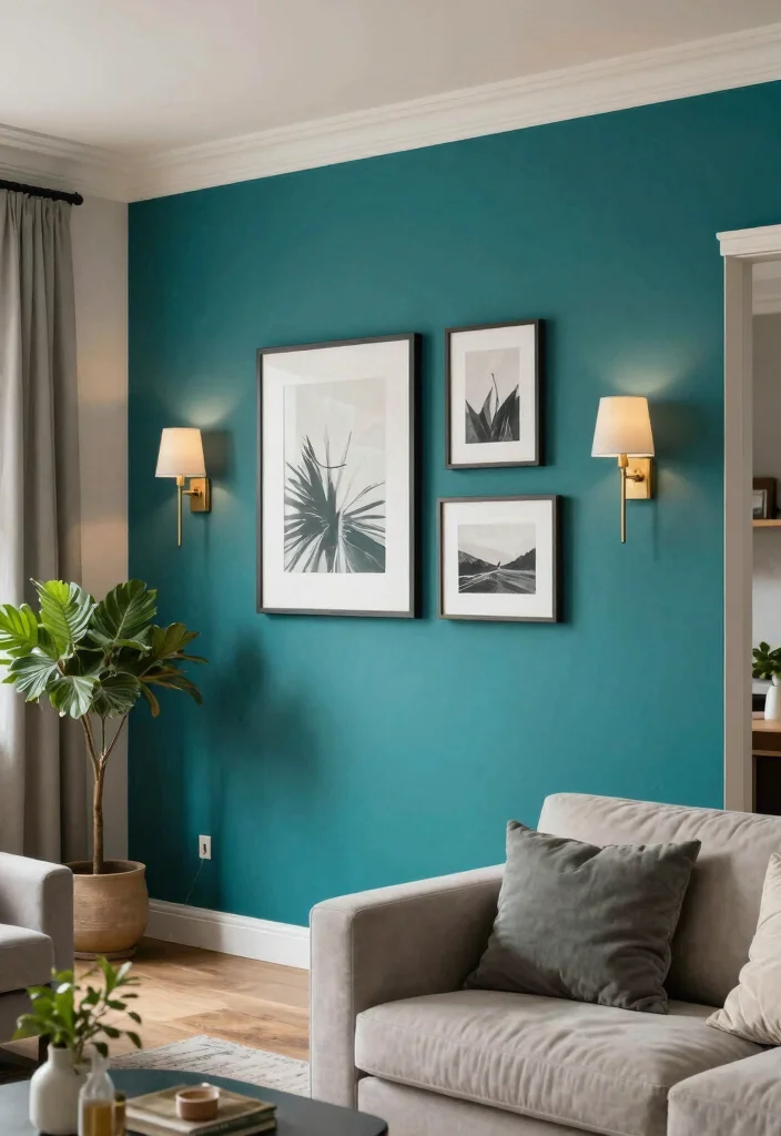 15 Extra Living Room Ideas for Flexible Bonus Spaces - 11. Stylish Accent Wall 1