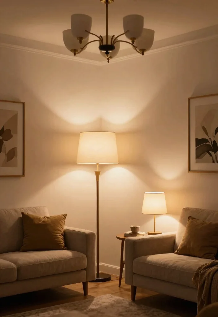 15 Extra Living Room Ideas for Flexible Bonus Spaces - 5. Transformative Lighting 1