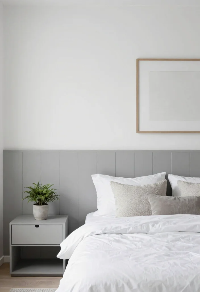 15 Half Wall Paneling Ideas Bedroom Classic Modern Blend - 11. Minimalist Designs for Modern Luxury 1