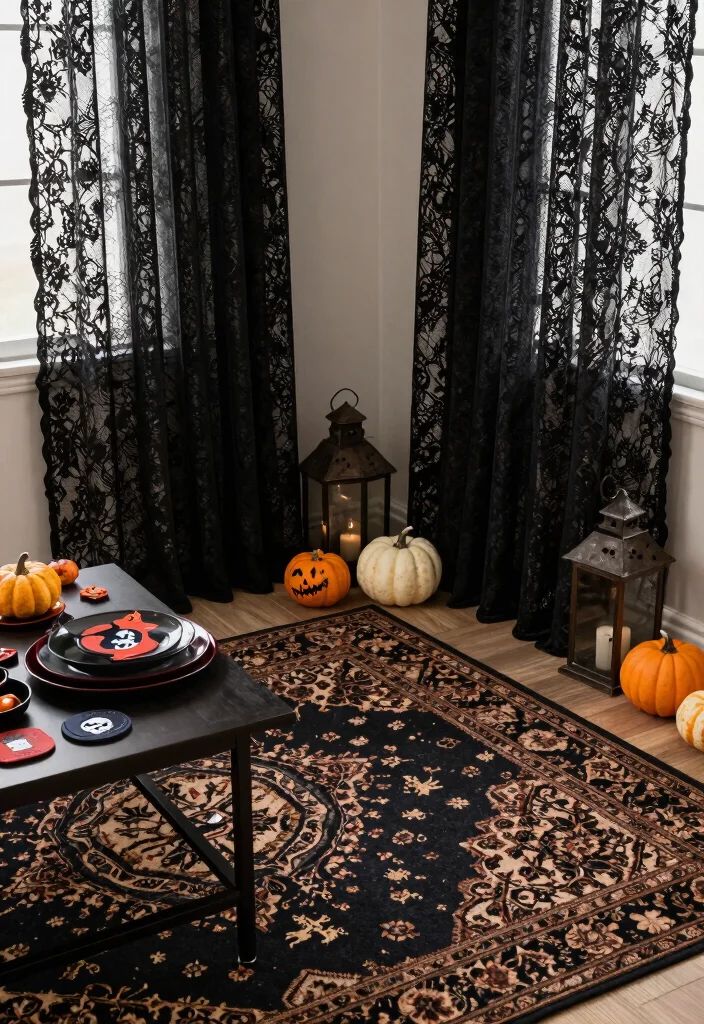 15 Horror Living Room Ideas: Dark Creepy Aesthetic - 15. Final Touches 1