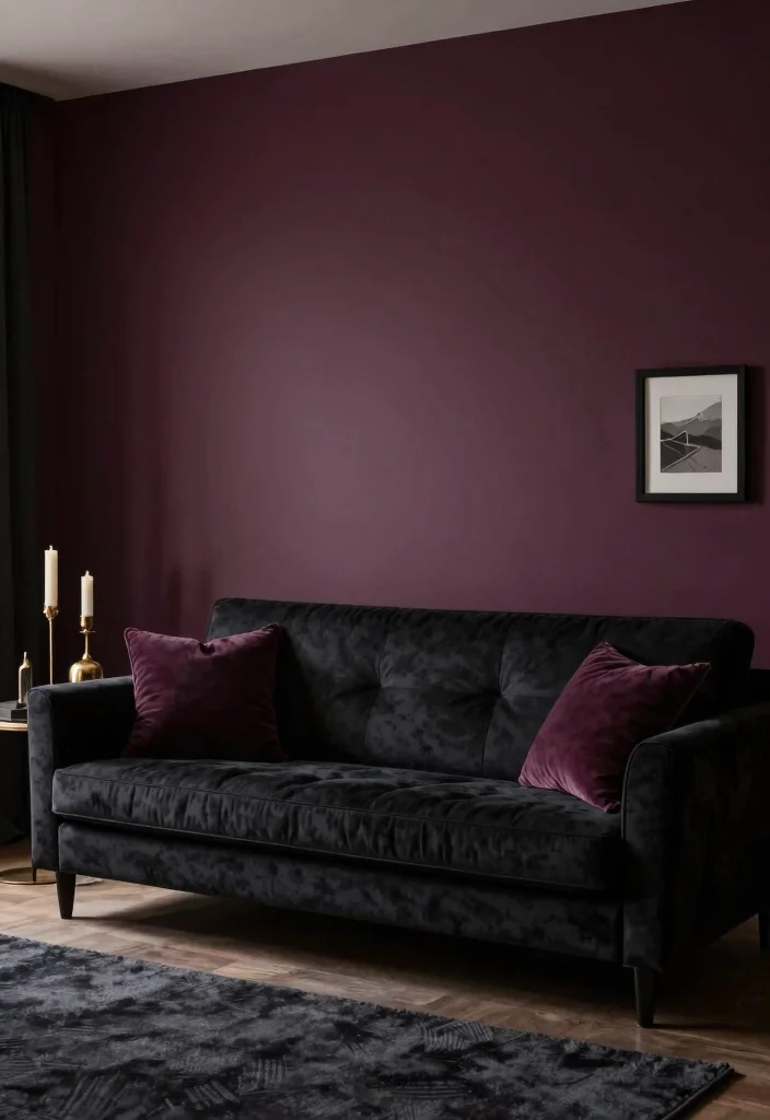 15 Horror Living Room Ideas: Dark Creepy Aesthetic - 5. Dark Color Palette 1