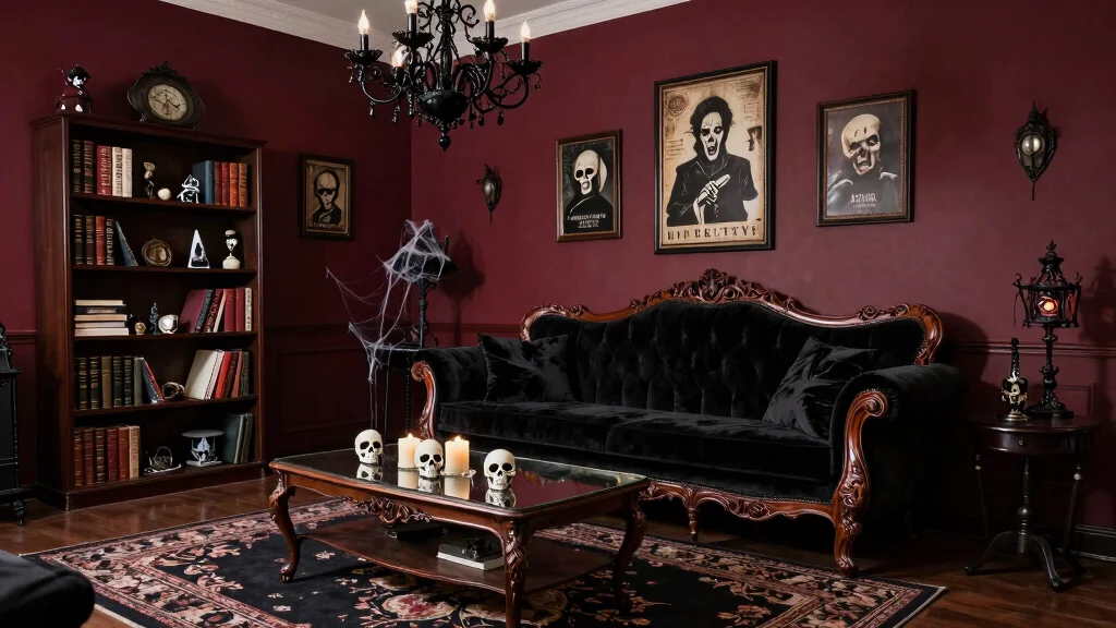 15 Horror Living Room Ideas: Dark Creepy Aesthetic