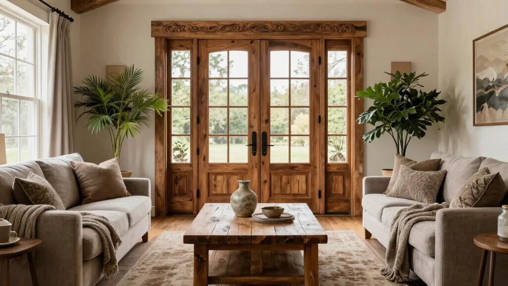 15 Living Room Double Doors Ideas for Elegant Flow Design