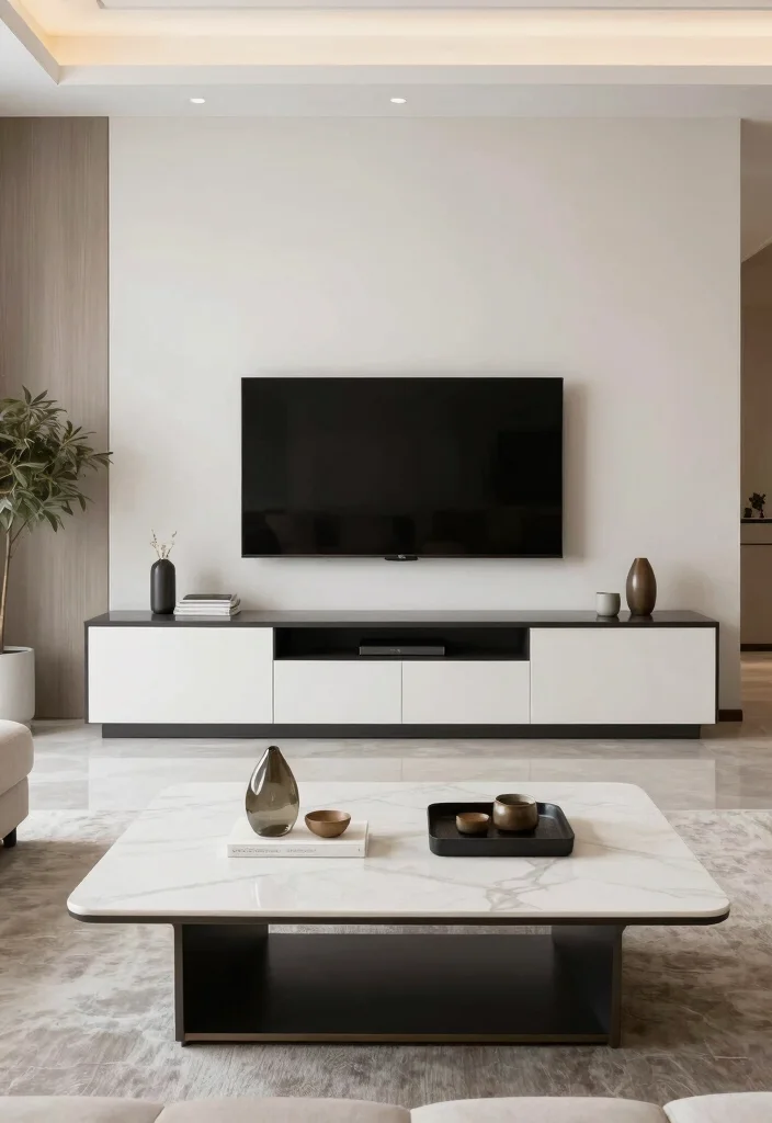 15 Living Room Inspiratie Luxe Ideas: Elegant High-End Style - 15. Keep It Clutter-Free 1