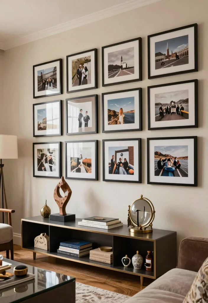 15 Living Room Inspiratie Luxe Ideas: Elegant High-End Style - 6. Personalize with Art and Accessories 1