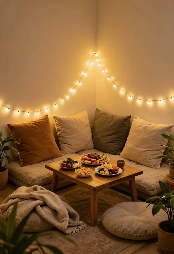 15 Living Room Picnic Ideas for Cozy Floor Seating Vibes - 2. Cozy Seating Nooks 1