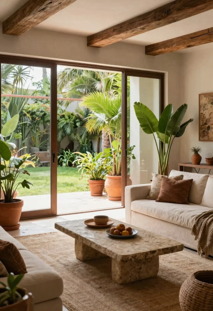15 Mexican Living Room Ideas: Embracing Colorful Cultural Style - 12. Integrating Outdoor Elements 1