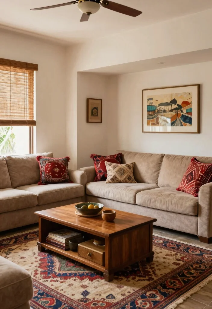 15 Mexican Living Room Ideas: Embracing Colorful Cultural Style - 13. Multi-functional Spaces 1