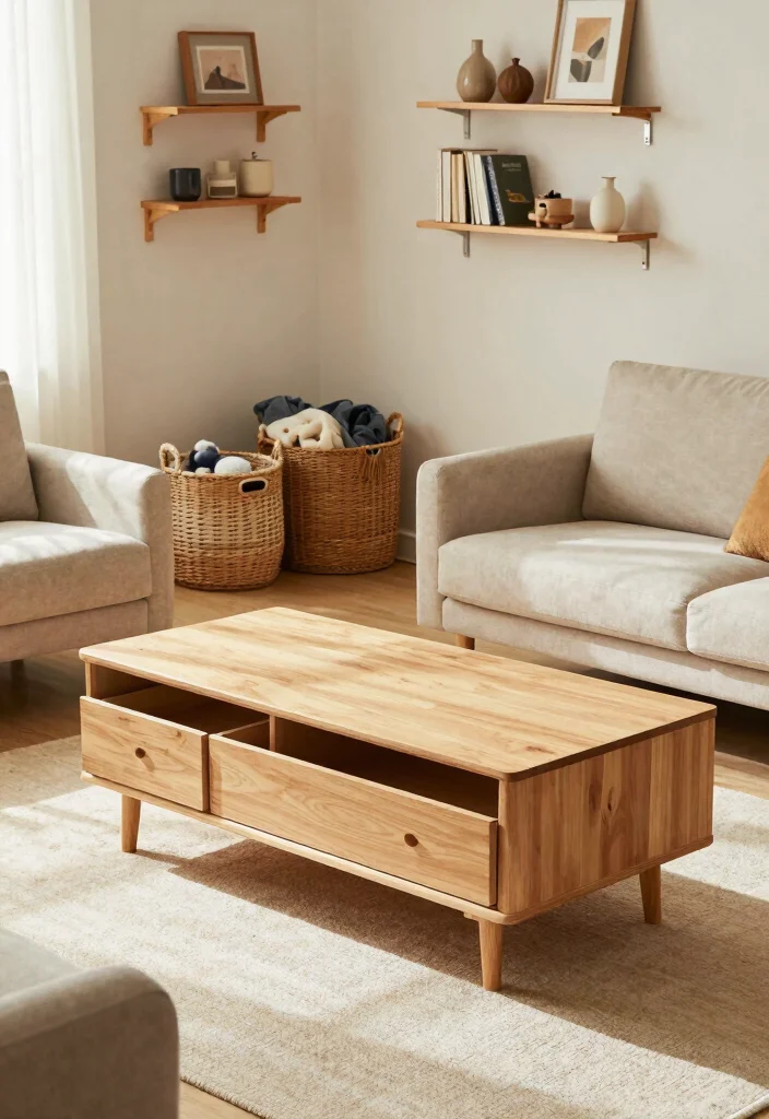 15 Suburban Living Room Ideas for Cozy Everyday Living - 11. Smart Storage Solutions 1