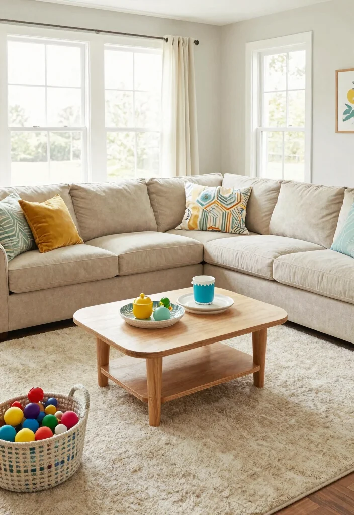 15 Suburban Living Room Ideas for Cozy Everyday Living - 4. Family-Friendly Furniture 1