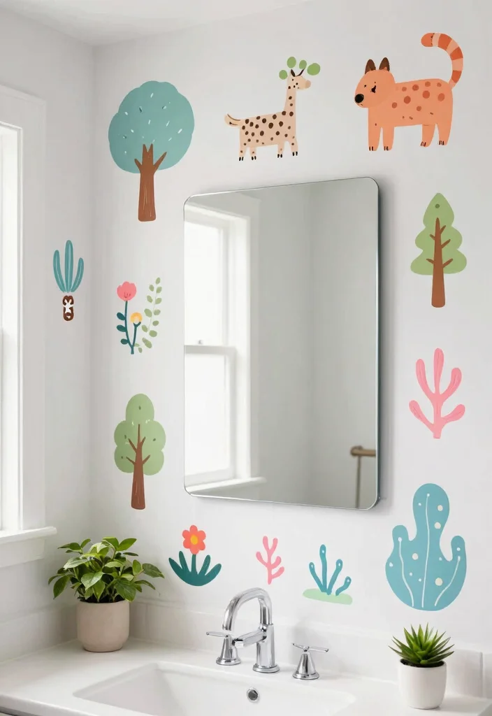 15 Toca Boca Bedroom Ideas for Big Family House Bathrooms: Fun Themes for Kids - 1. Whimsical Wall Decals 1