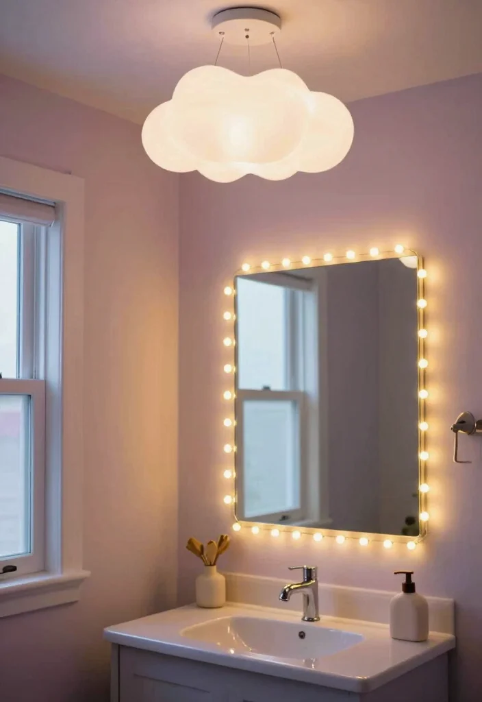 15 Toca Boca Bedroom Ideas for Big Family House Bathrooms: Fun Themes for Kids - 5. Creative Lighting Ideas 1