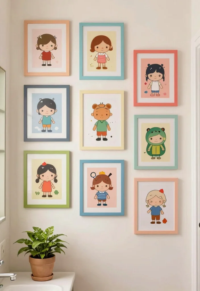 15 Toca Boca Bedroom Ideas for Big Family House Bathrooms: Fun Themes for Kids - 6. Toca Boca-Themed Artwork 1