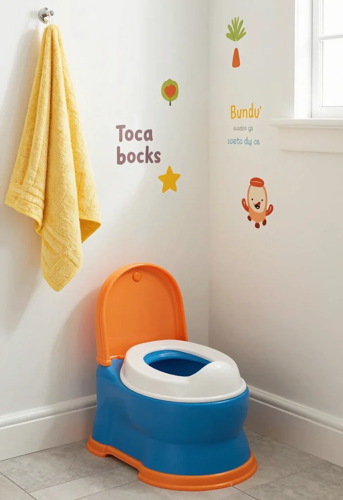 15 Toca Boca Bedroom Ideas for Big Family House Bathrooms: Fun Themes for Kids - 8. Personalized Potty Training Decor 1