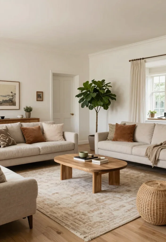 16 American Living Room Design Ideas Comfortable and Timeless - 10. Create Defined Spaces 1