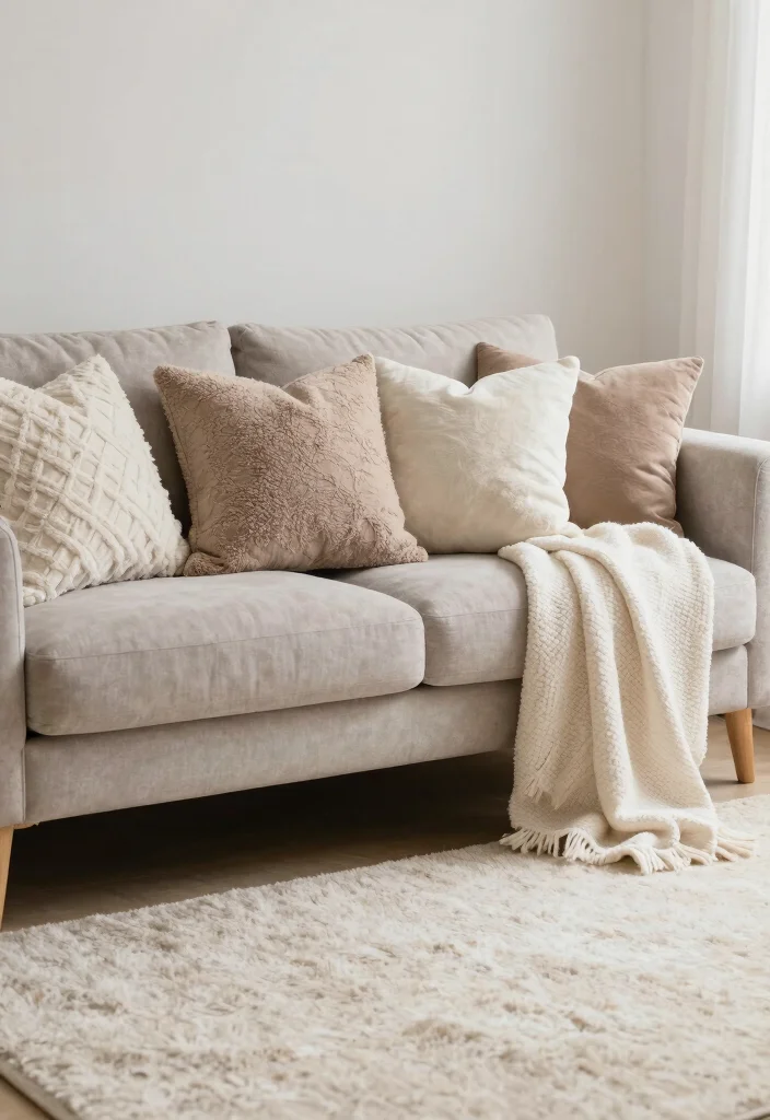 16 American Living Room Design Ideas Comfortable and Timeless - 11. Incorporate Cozy Accents 1