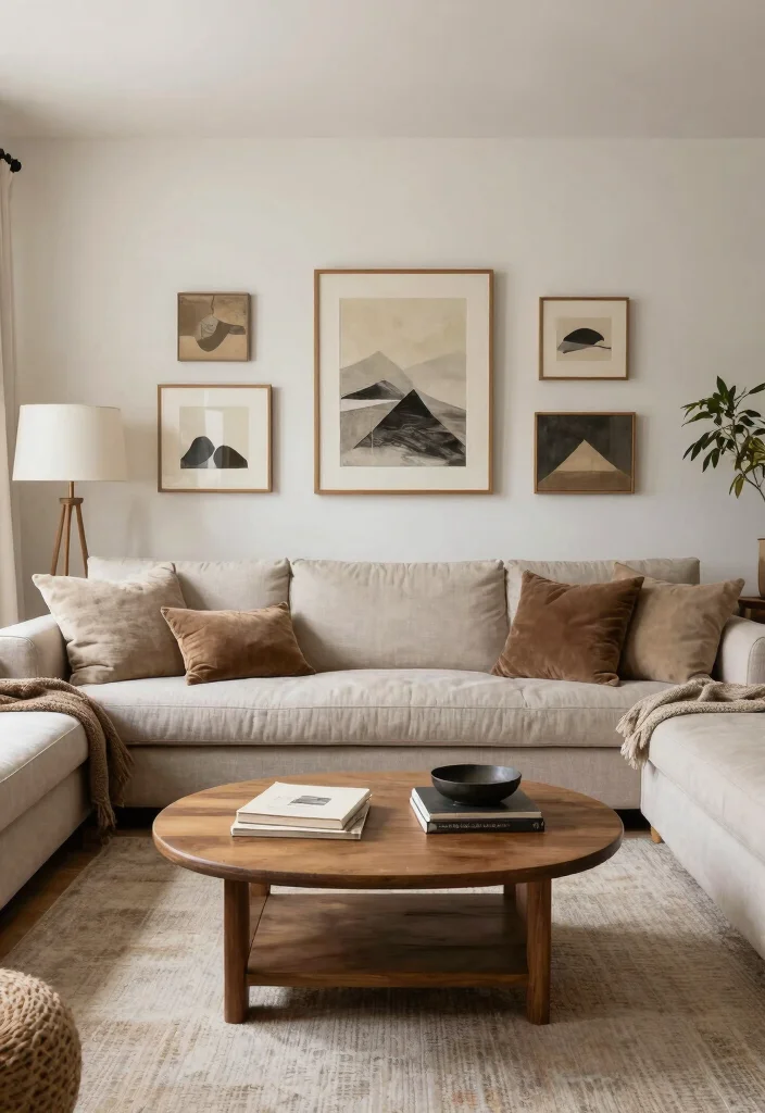 16 American Living Room Design Ideas Comfortable and Timeless - 15. Mindful Decor Choices 1