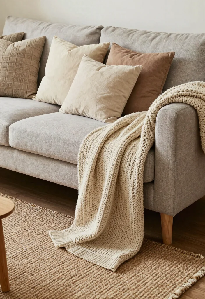 16 American Living Room Design Ideas Comfortable and Timeless - 3. Layer Textures 1