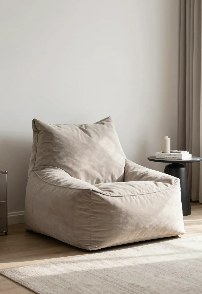 16 Bean Bag Bedroom Ideas for Cozy Casual Comfort - 11. Mixing Functionality with Style 1