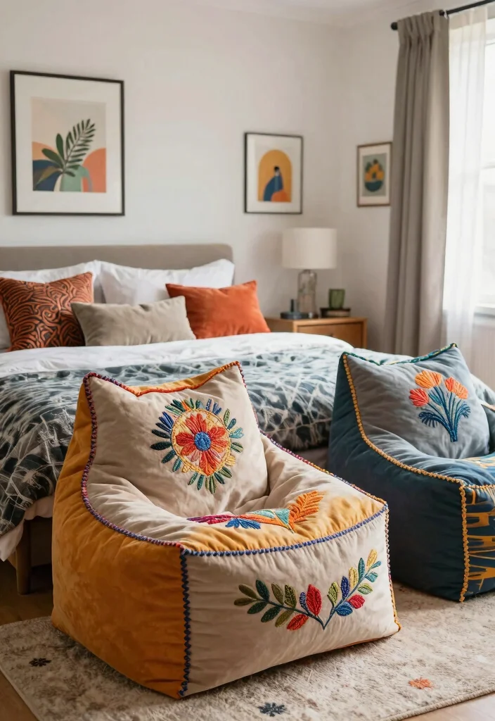 16 Bean Bag Bedroom Ideas for Cozy Casual Comfort - 14. Personalizing Your Space 1