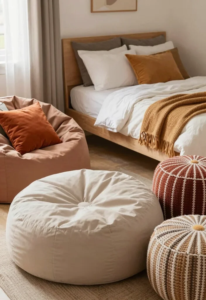 16 Bean Bag Bedroom Ideas for Cozy Casual Comfort - 8. Bean Bag Alternatives 1