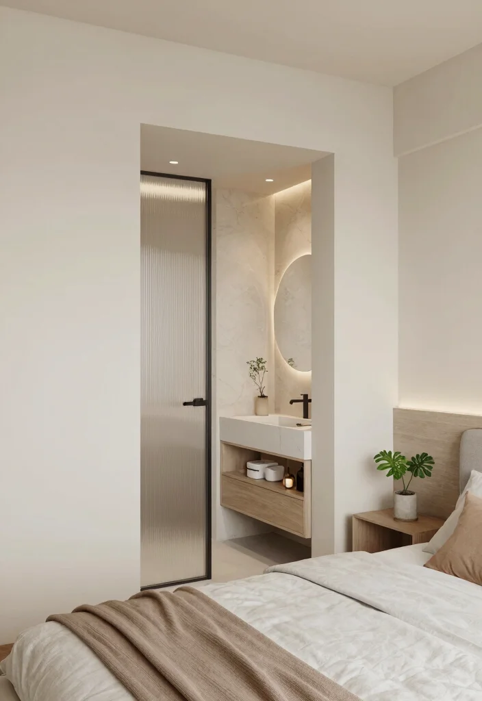 16 Bedroom With Bathroom Layout Ideas for Compact Spaces - 1. The Corner Enclave 1