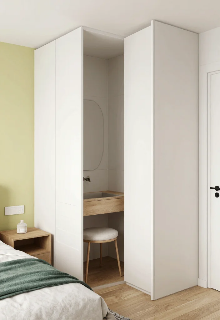 16 Bedroom With Bathroom Layout Ideas for Compact Spaces - 10. The Modular Marvel 1