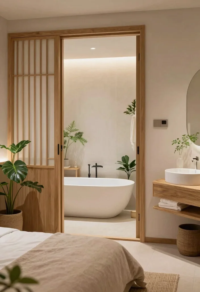 16 Bedroom With Bathroom Layout Ideas for Compact Spaces - 13. The Zen Zone 1