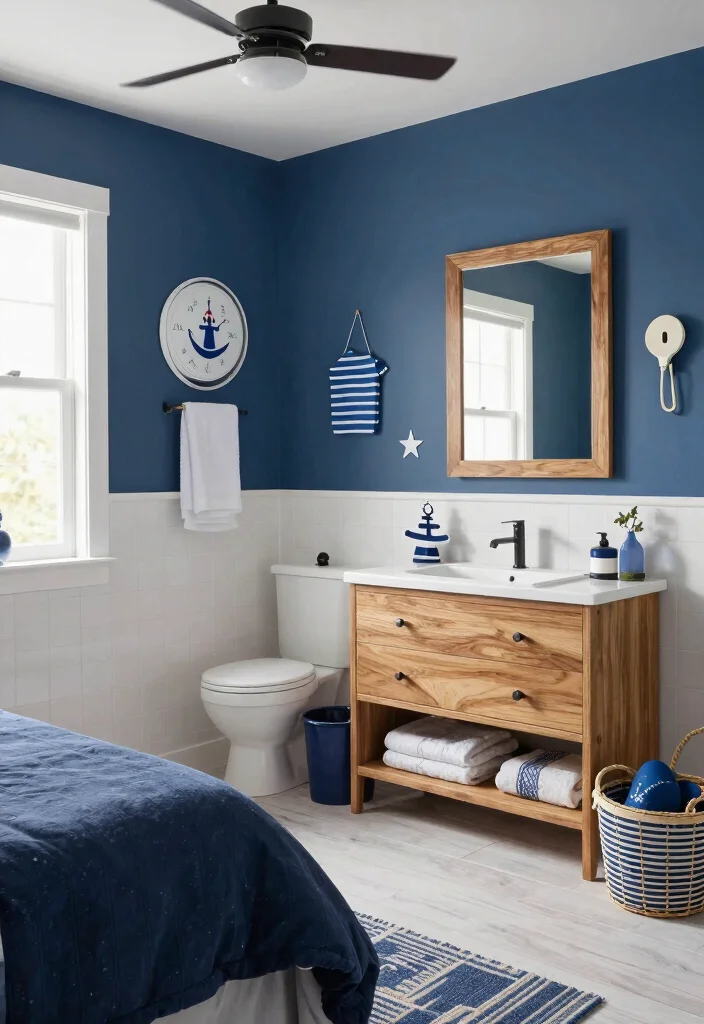 16 Bedroom With Bathroom Layout Ideas for Compact Spaces - 14. The Thematic Escape 1