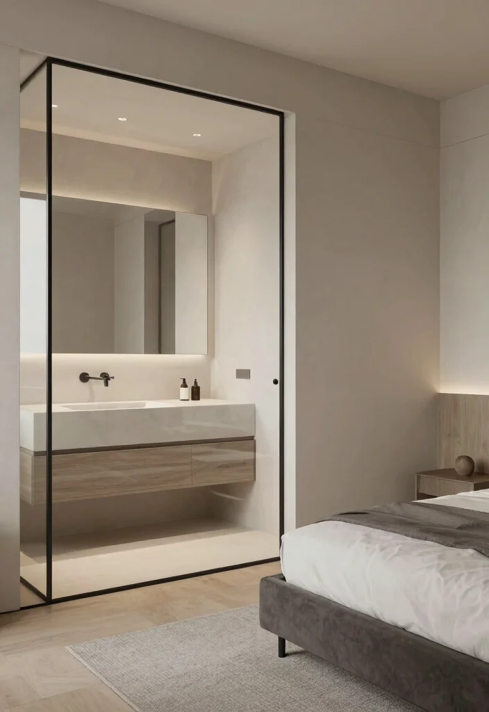 16 Bedroom With Bathroom Layout Ideas for Compact Spaces - 9. The Minimalist Retreat 1