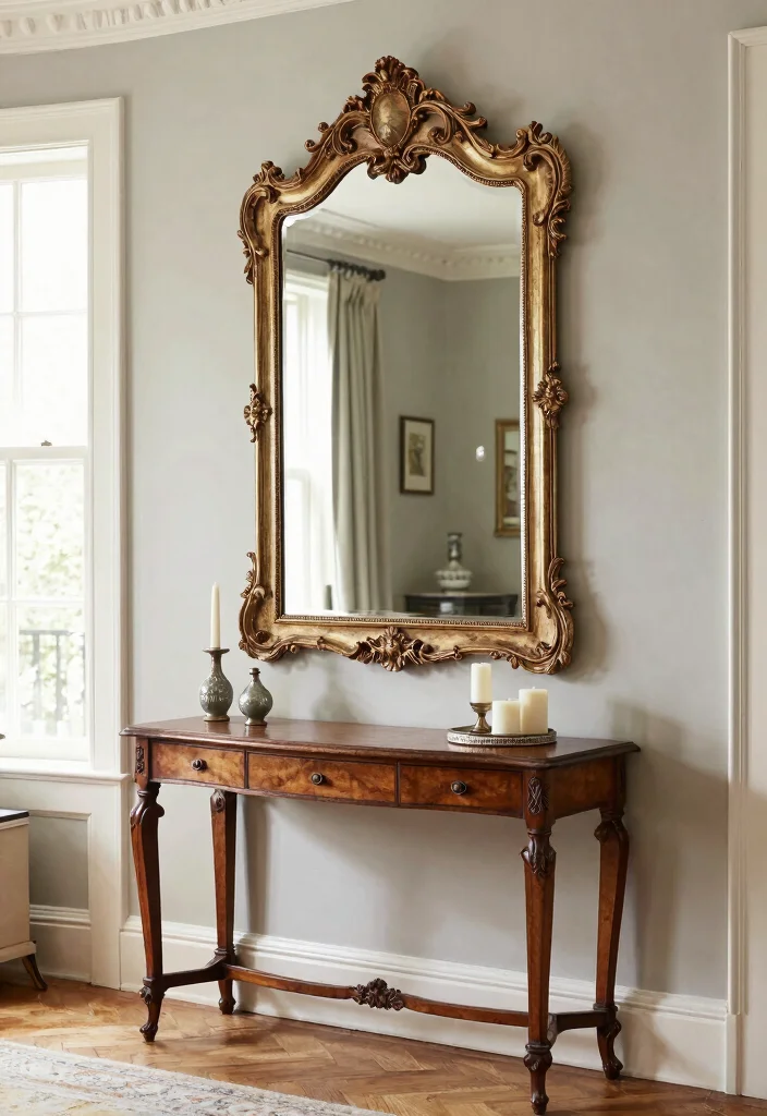 16 British Living Room Ideas Classic Cozy Charm - 13. Elegant Mirrors 1