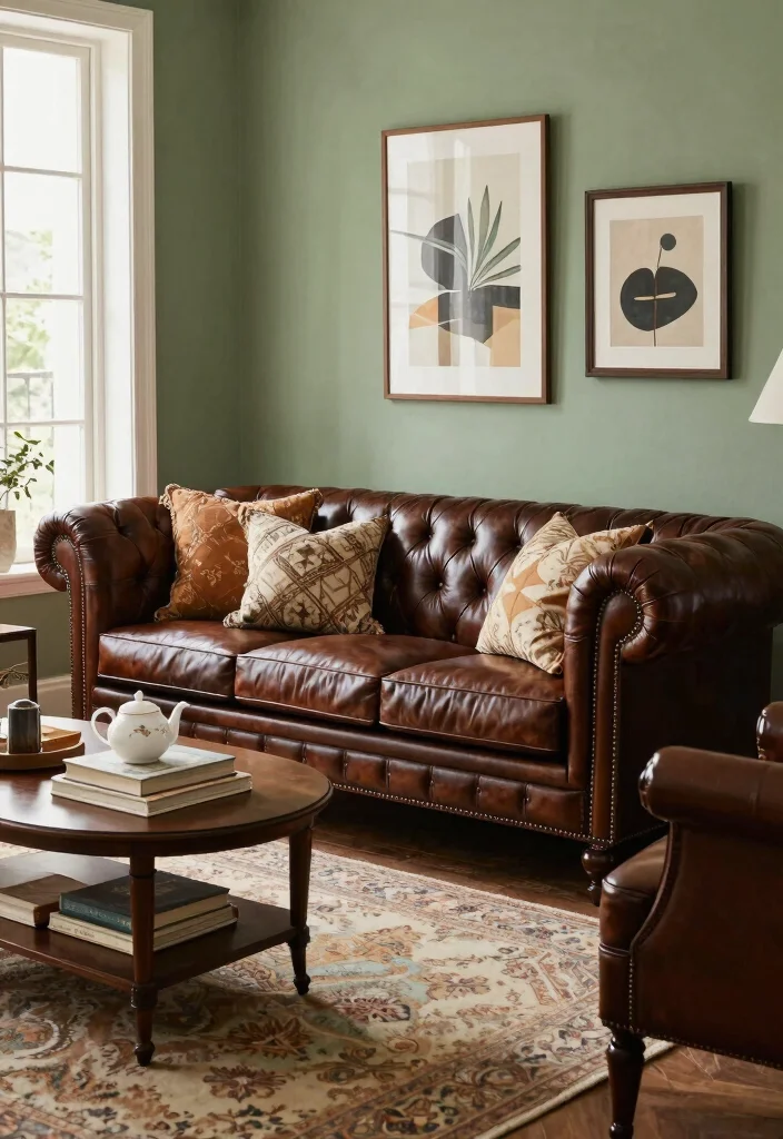 16 British Living Room Ideas Classic Cozy Charm - 2. Classic Chesterfield Sofas 1