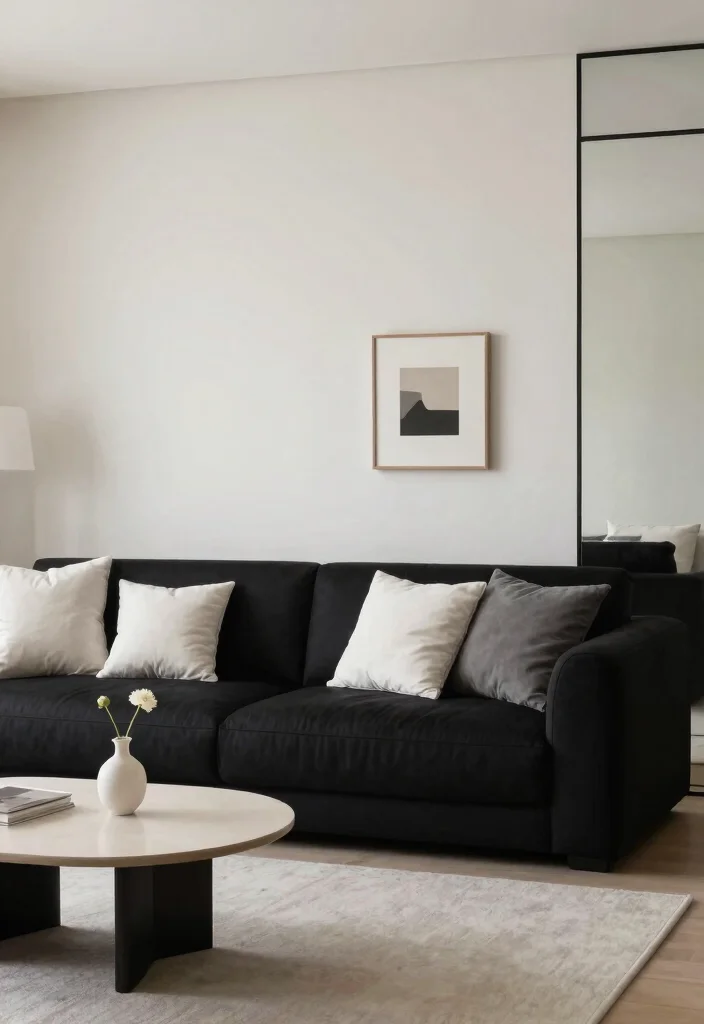 16 Cozy Couch in Bedroom Ideas for Functional Relaxed Seating - 3. Minimalist Magic 1