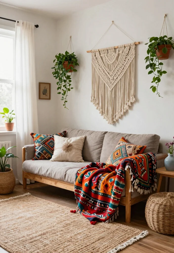 16 Cozy Couch in Bedroom Ideas for Functional Relaxed Seating - 7. Bohemian Retreat 1