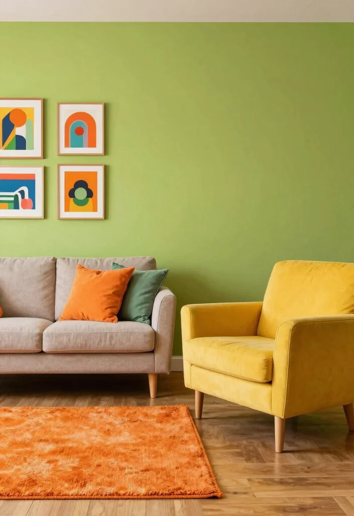 16 Groovy Living Room Ideas Retro Fun and Bold - 1. Retro Color Palette: Embrace Bold Tones 1