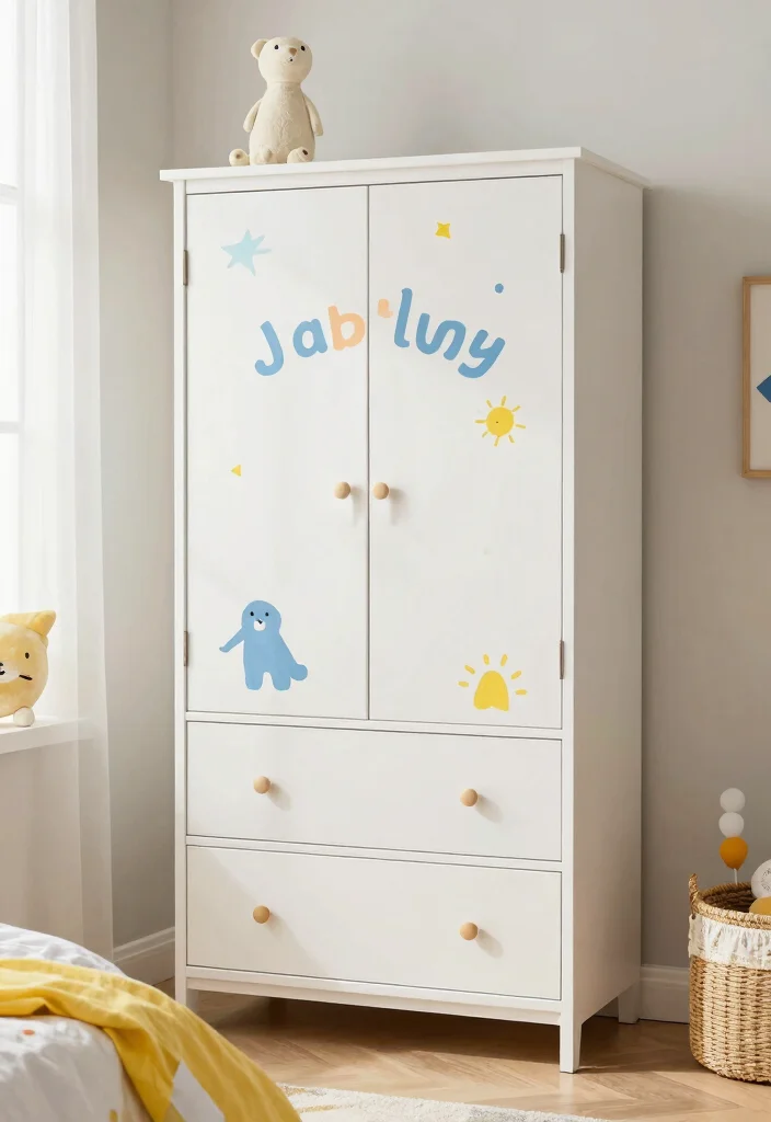 16 Kids Bedroom Wardrobe Design Ideas: Smart Playful Storage - 11. Personalized Wardrobes 1