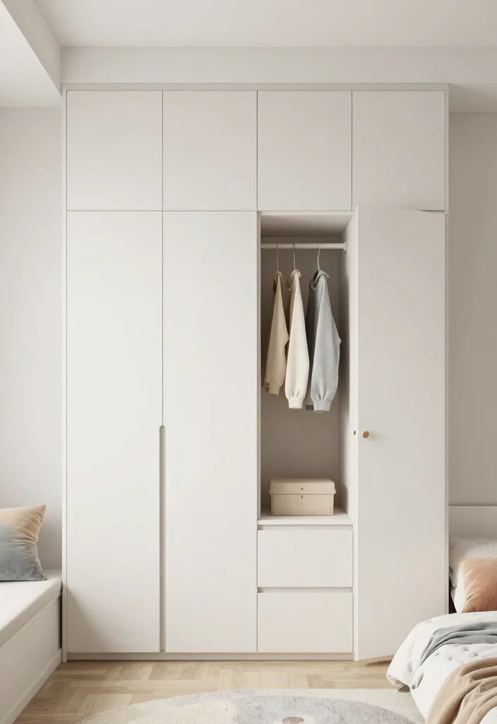 16 Kids Bedroom Wardrobe Design Ideas: Smart Playful Storage - 9. Minimalist Wardrobes 1